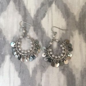 Dangly hoop earrings